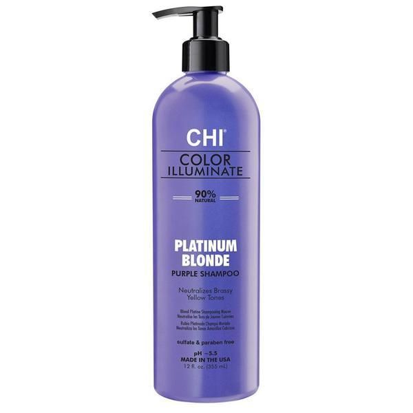 CHI Шампоан за тониране на руса коса - CHI Farouk Platinum Blonde Purple Shampoo, 355 мл