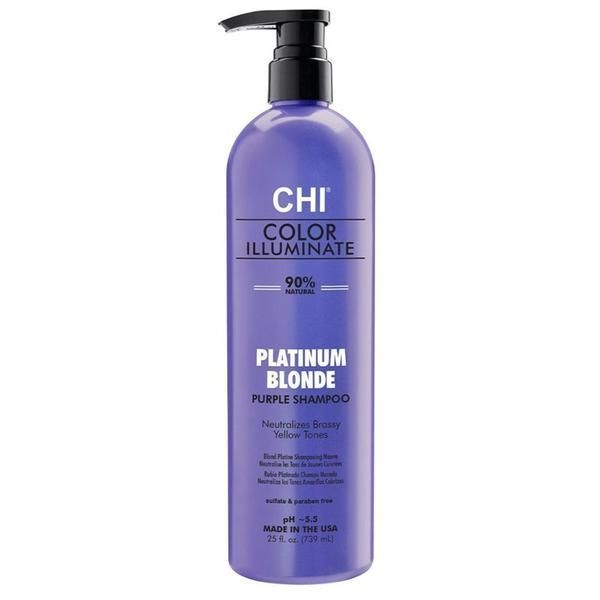 CHI Шампоан за тониране на руса коса - CHI Farouk Platinum Blonde Purple Shampoo, 739 мл