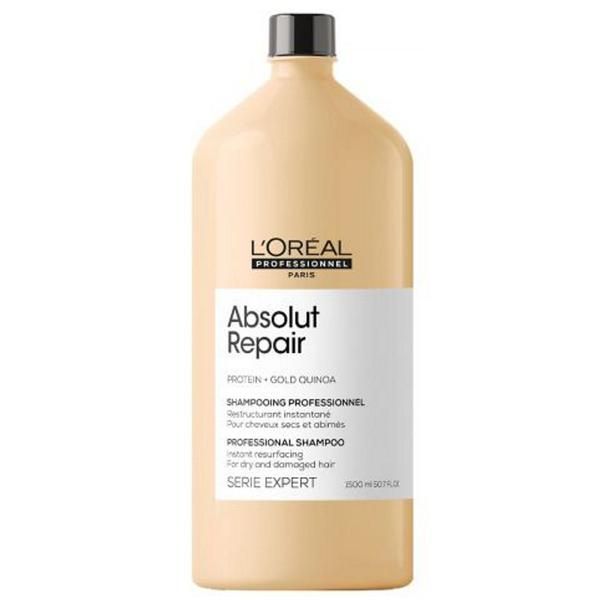 L'oreal Professionnel Шампоан за увредена коса - L&#039;oreal Professionnel Expert Series Absolut Repair Protein + Gold Quinoa, 1500 мл