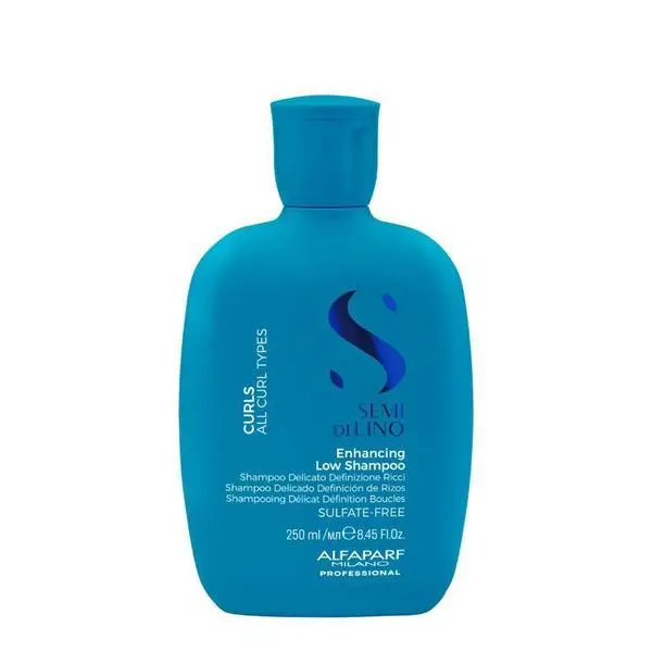 Alfaparf Milano Шампоан за всички типове къдрава коса - Alfaparf Milano Semi di Lino Curls All Curls Types Enhancing Low Shampoo, 250 мл