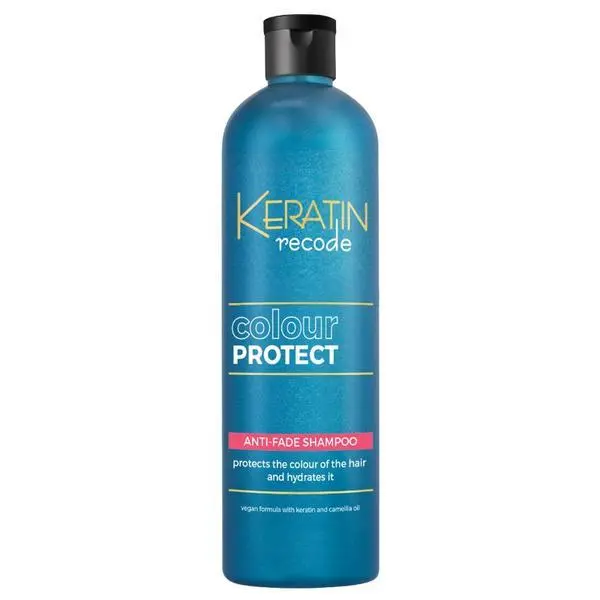 Keratin Recode Шампоан за защита на цвета на косата - Шампоан против избледняване Keratin Recode Color Protect, 400 мл