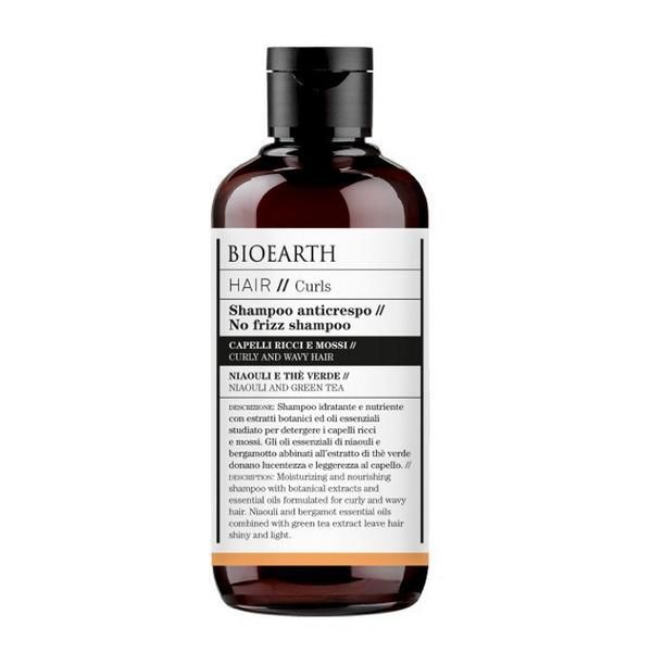 Bioearth Шампоан закъдрава коса Bioearth, 250 мл