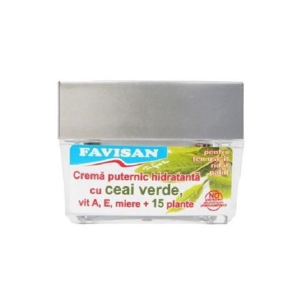 Favisan Силен овлажняващ крем със зелен чай Virginia Favisan, 50мл