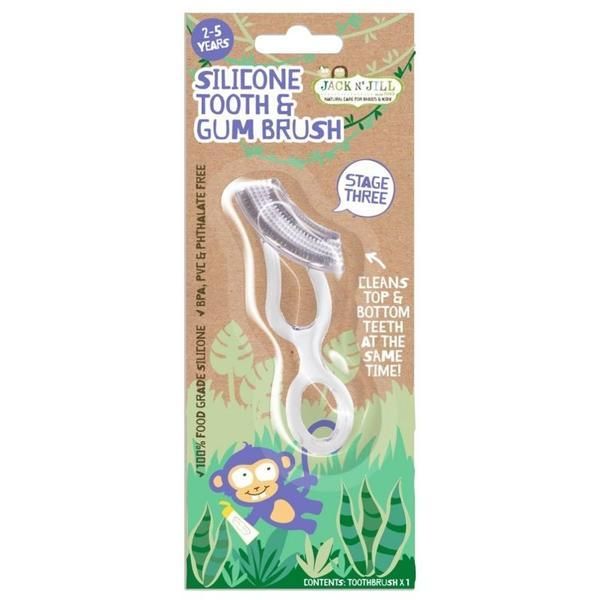 Jack n'Jill Силиконова четка за зъби и венци (2-5 години) Jack n' Jill, 1 бр