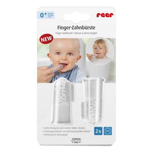 Abi Solutions Силиконова четка за зъби за Finger Reer Abi Solutions, 2 бр