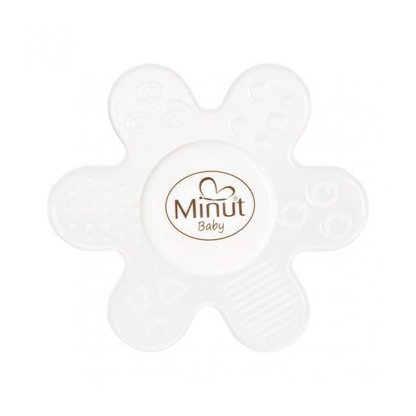 Minut Силиконова играчка за никнене на зъби с цвете, месеци 3+ - Minut Baby, 1 бр