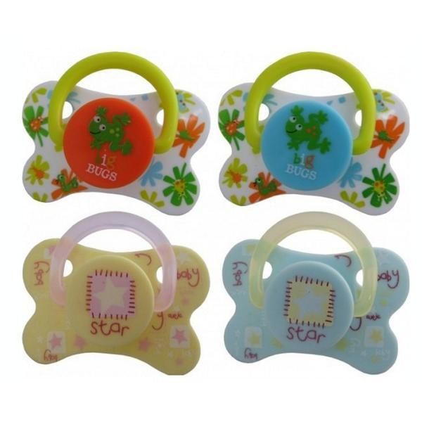 Primii Pasi Силиконова ортодонтска залъгалка Bugs / Star 6L +, R0331 Primii Pasi