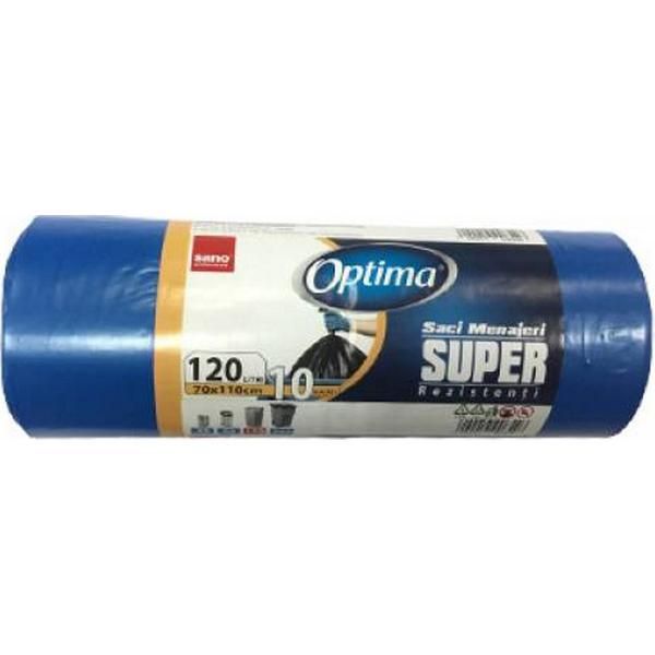Sano Сини домакински чанти - Sano Optima Super, 120 л, 10 бр