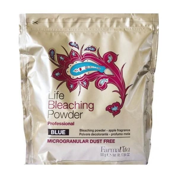 Farmavita Синя обезцветяваща пудра 6 тона - FarmaVita Life Bleaching Powder Professional Blue, 500 гр