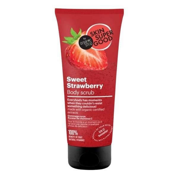 Organic Shop Скраб за тяло - Skin SuperGood Sweet Strawberry Body Scrub, 200 мл