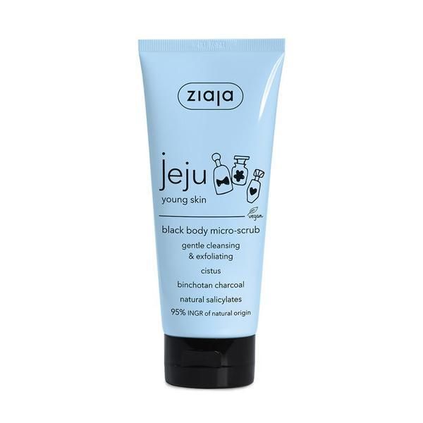 Ziaja Скраб за тяло - Ziaja Jeju Blue Young Skin Black Body Micro-Scrub, 200 мл