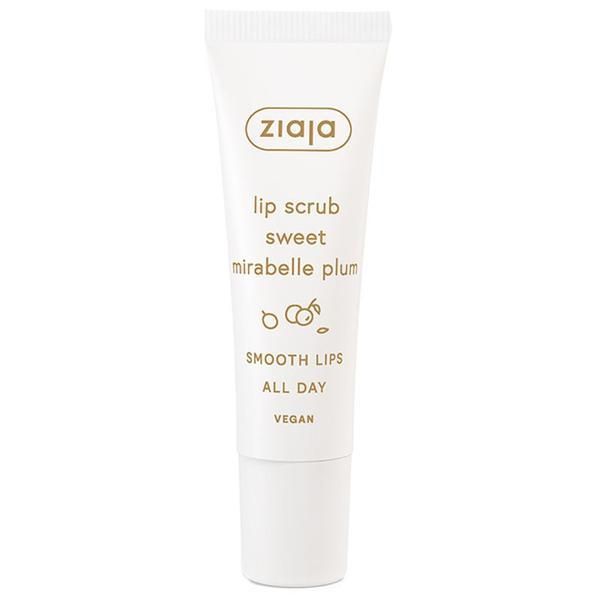 Ziaja Скраб за устни със сладки сливи - Ziaja Lip Scrub Sweet Mirabelle Plum, 12 мл