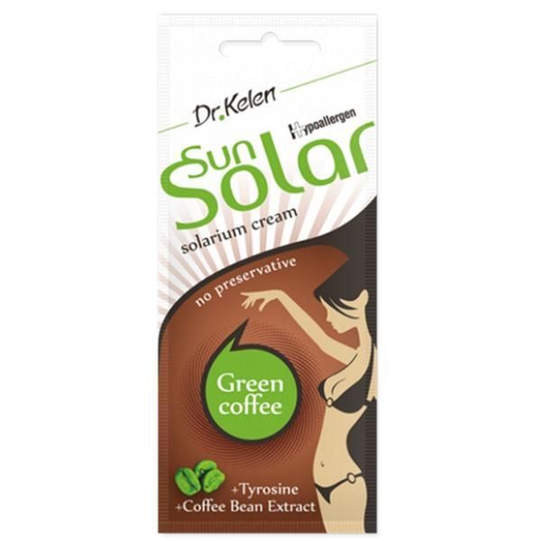 DrKelen Слънцезащитен крем с плик със зелено кафе - Dr. Kelen SunSolar Green Caffe, 12 мл