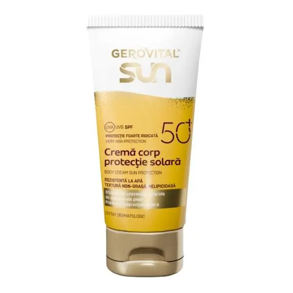 Gerovital Слънцезащитен крем SPF 50 - Gerovital Sun Sun Protection Cream SPF 50, 100мл