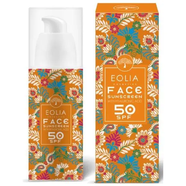 Eolia Cosmetics Слънцезащитен крем за лице SPF 50 с хиалуронова киселина - Eolia Cosmetics  SPF 50, 50 мл