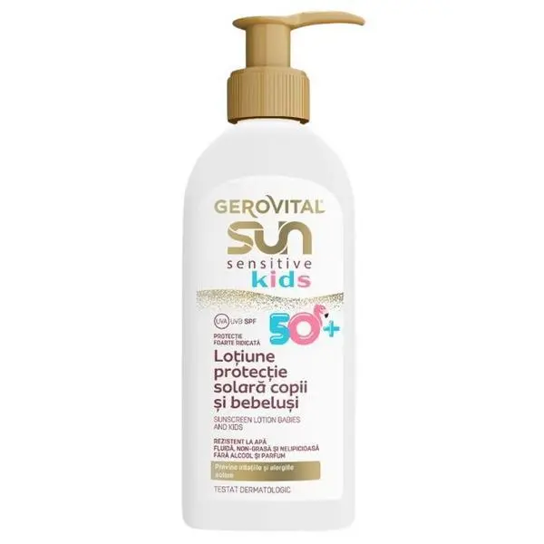Gerovital Слънцезащитен лосион спрей за деца и бебета SPF 50 - Gerovital Sun, 200 мл