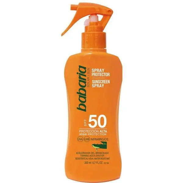 Babaria Слънцезащитен спрей SPF50 - Babaria, 200 мл