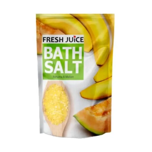 Fresh Juice Сол за баня с банан и диня, Fresh Juice 500 гр