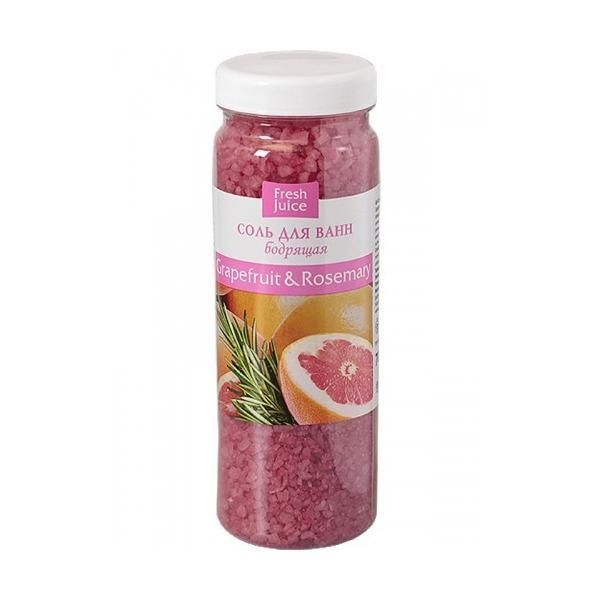 Fresh Juice Соли за вана с екстракт от грейпфрут и масло от розмарин Fresh Juice, 700г