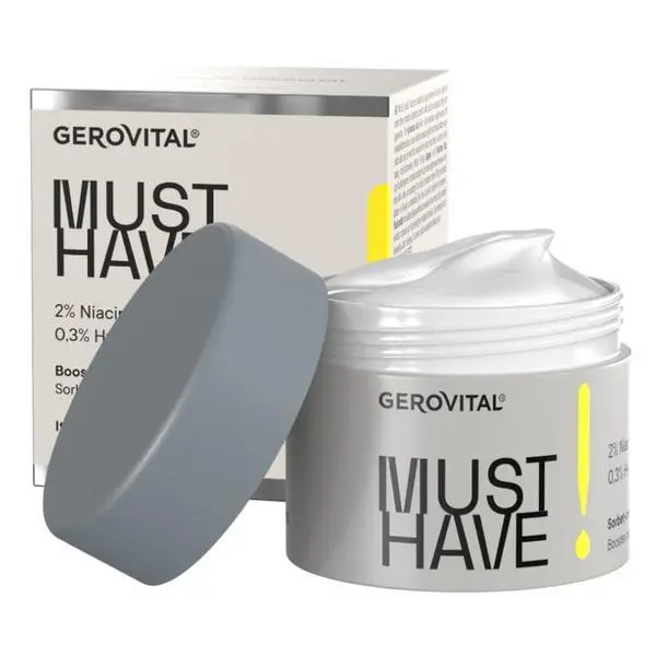 Gerovital Сорбет-крем Бустер Хидратация с 2% Ниацинамид и Хиалуронова киселина - Gerovital Must Have!, 50 мл