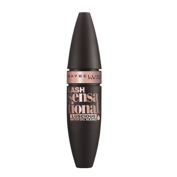 Maybelline Спирала с ефект на изкуствени мигли с арганово масло - Maybelline Lash Sensational Luscious With Oil Blend, Black, 1 бр