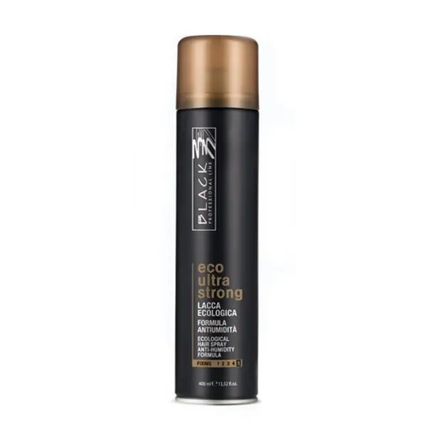 Black Professional Line Спрей без газ против влажност Сила 5 - Black Professional Line Ultra Strong No-Gas Anti-humidity Hairspray, 400мл