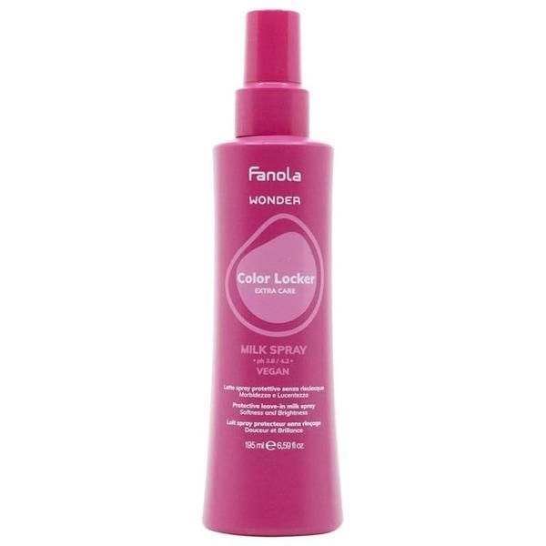 Fanola Спрей без измиване за боядисана коса - Fanola Wonder Colour Locker Extra Care Milk Spray, 195 мл