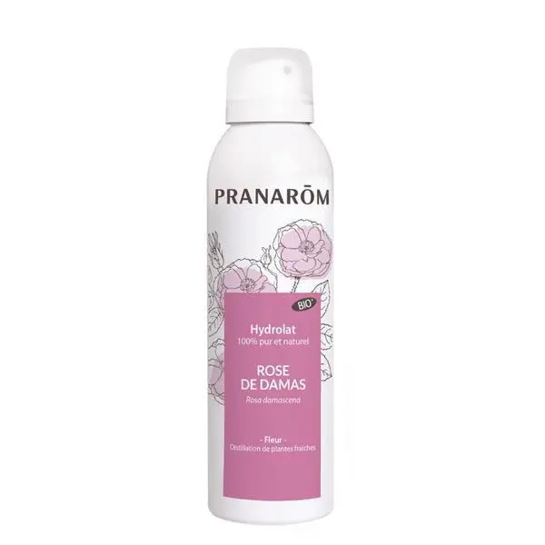 Alchida Спрей с органична розова флорална вода - Alchida Pranarom Hydrolat Damask Rose Bio, 150 мл