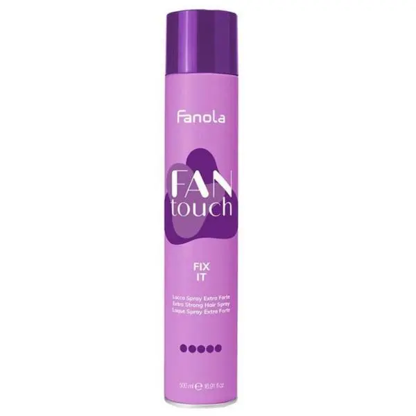 Fanola Спрей за коса с изключително силна фиксация - Fanola Fantouch Fix It Extra Strong Hair Spray, 500 мл