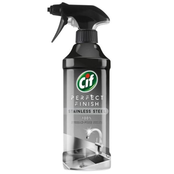 Cif Спрей за неръждаема стомана - Cif Perfect Finish Stainless Steel, 435 мл