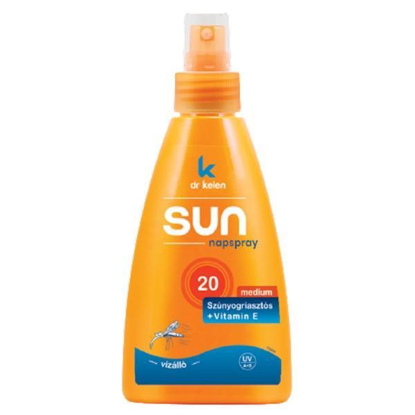 DrKelen Спрей за слънцезащита и против комари Sun SPF20 Dr. Kelen, 150 мл