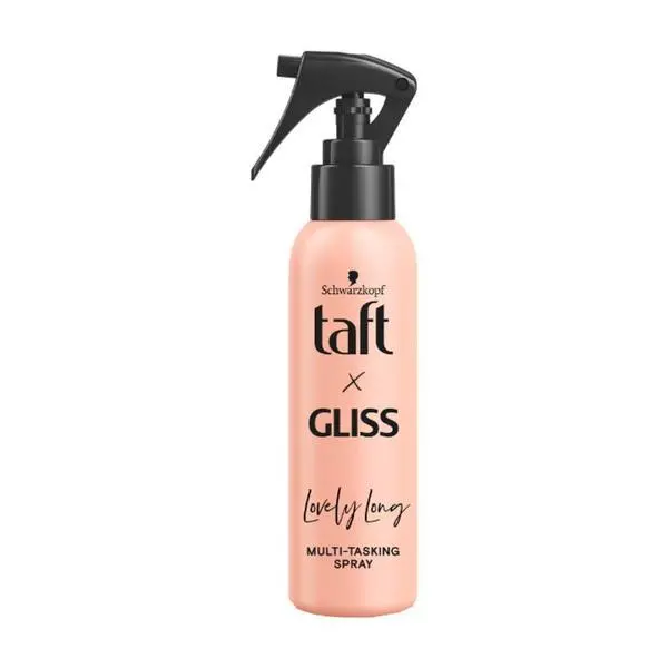 Taft Спрей за стилизиране и защита на косата - Taft X Gliss Lovely Long Multi-Tasking Spray, 150 мл