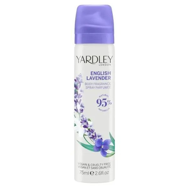 Yardley Спрей за тяло с аромат на английска лавандула - Yardley London English Lavender Body Fragrance, 75 мл