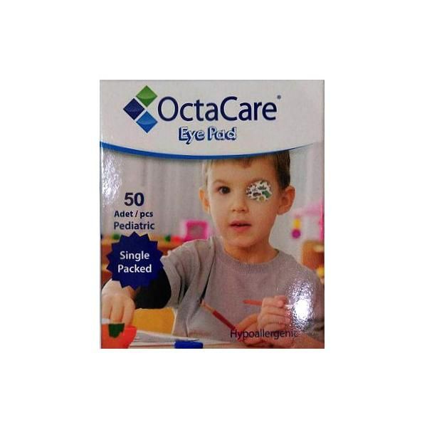 Octamed Стерилни пластири за очи за деца Момчета - Octamed OctaCare Pediatric Eye Pad, 5см x 6.2см, 50 броя