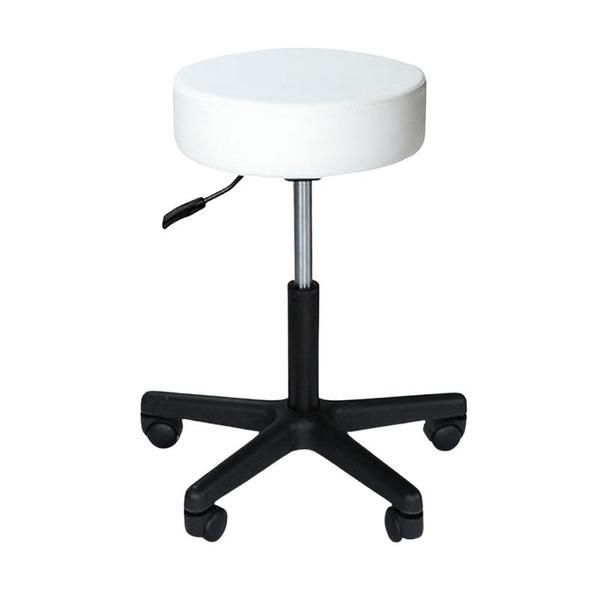 Beautyfor Стол с колелца за салон MS02S - Beautyfor Master Chair, бял, 1 бр