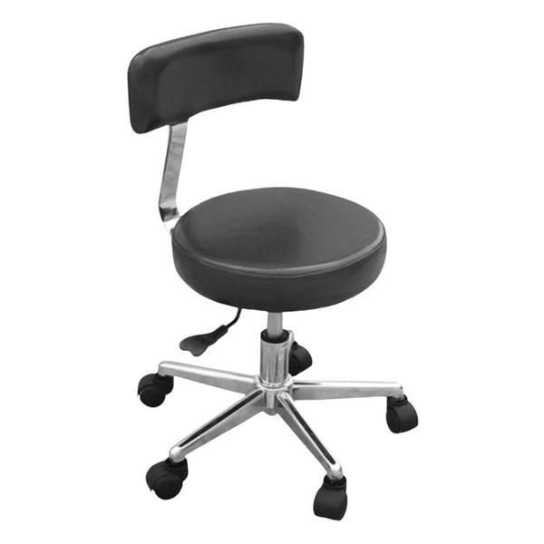 Beautyfor Стол с облегалка и колела за салон SPA-109 - Beautyfor Master Chair, черен, 1 бр