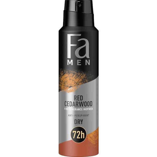 Fa Сух дезодорант против изпотяване за мъже Red Cedarwood 72h Fa Men, 150 мл
