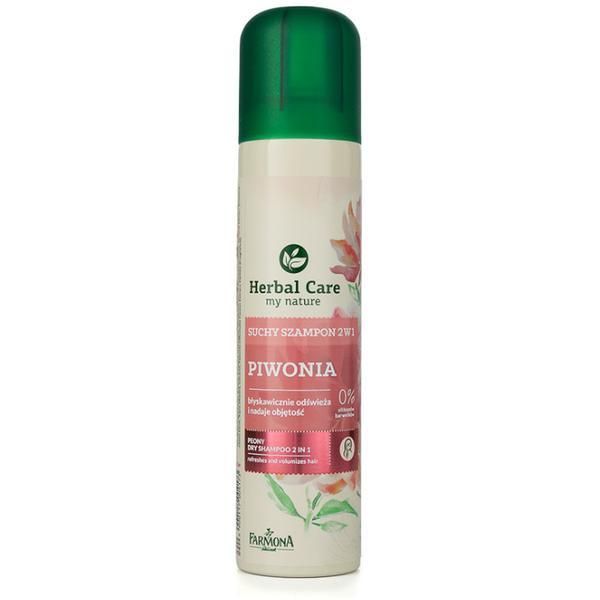 Farmona Сух шампоан 2 в 1 с екстракт от божур за освежаване и обем - Farmona Herbal Care Peony Dry Shampoo 2 in 1, 180мл