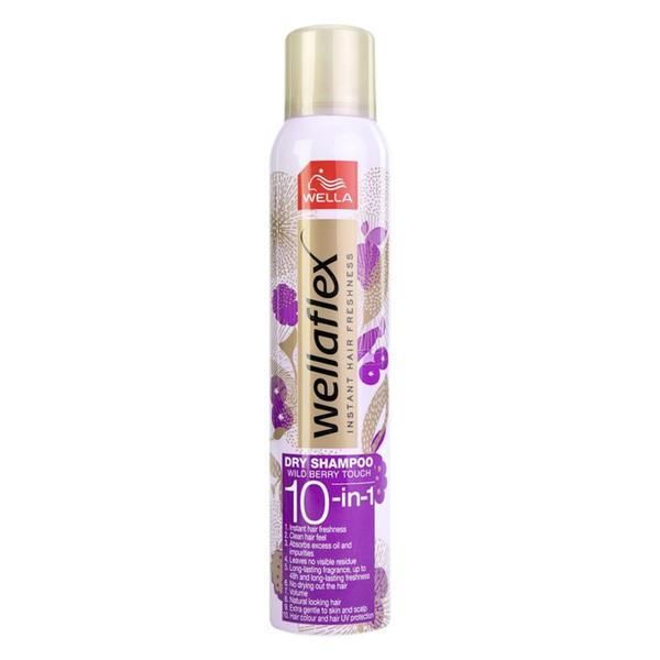Wellaflex Сух шампоан - Wella Wellaflex Dry Shampoo Wild Berry, 180 мл