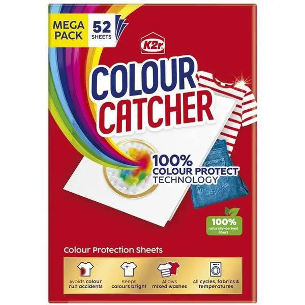 K2r Сълфетки за предразване на дрехи  - K2r Color Catcher, 52 салфетки
