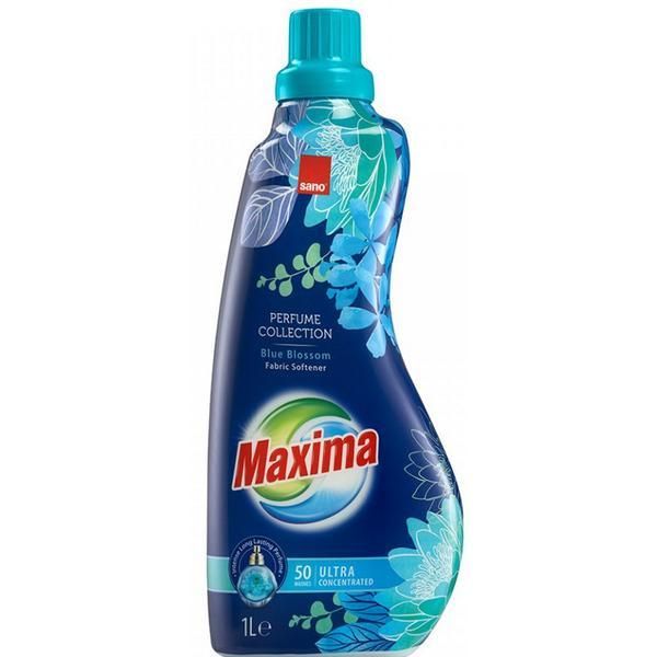 Sano Супер концентриран и ароматизиран балсам за дрехи - Sano Maxima Perfume Collection Blue Blossom, 1000 мл