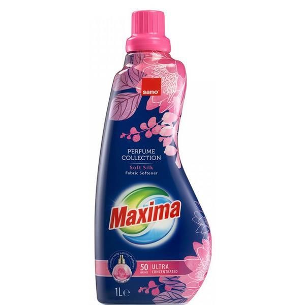 Sano Супер концентриран и ароматизиран балсам за дрехи - Sano Maxima Perfume Collection Soft Silk Ultra, 1000 мл