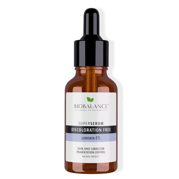 Bio Balance Супер серум без обезцветяване с Lumiskin 4%, овлажнител, против пигментни петна - Bio Balance, 30 мл