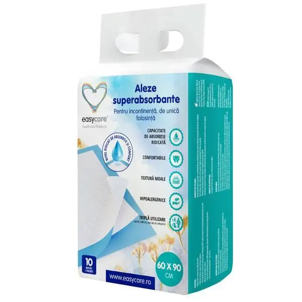 Easy Care Суперабсорбиращи превръзки за инконтиненция 60x90 см - Easycare, 10 бр