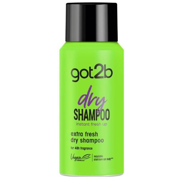 Got2B Свеж сух шампоан - Schwarzkopf Got2b сух шампоан Instant Fresh-up Extra Fresh, 100 мл