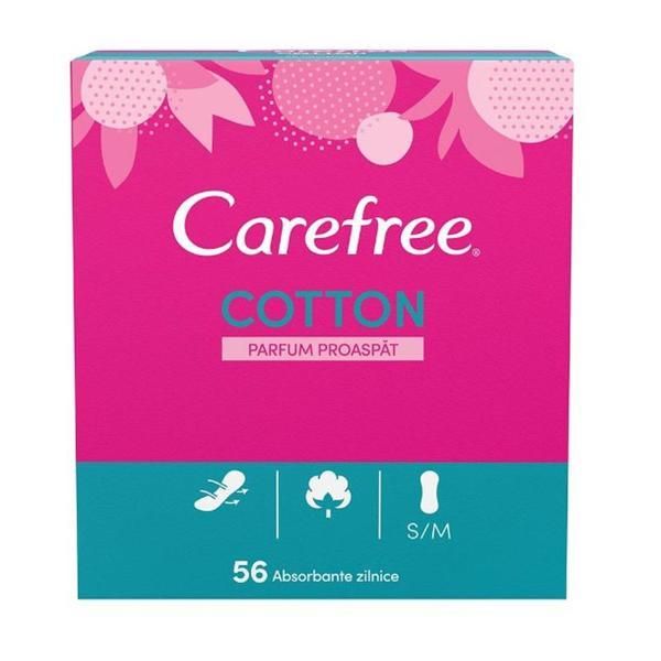 Carefree Свежи ароматизирани ежедневни абсорбенти - Carefree Fresh Pantyliners, 56 бр