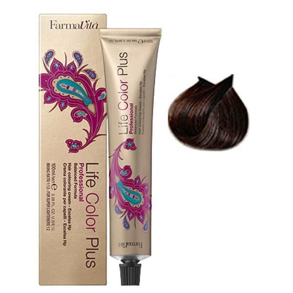 Farmavita Тайна боя - FarmaVita Life Color Plus Professional, нюанс 4.3 Golden Brown, 100 мл