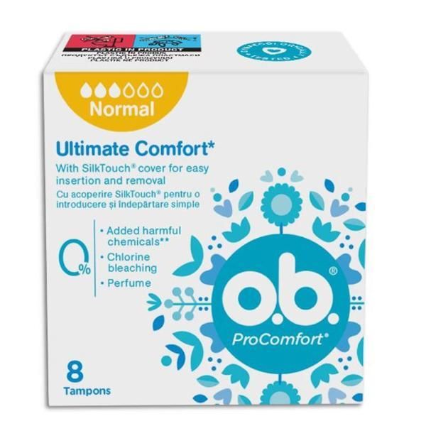 O.B. Тампони О. Б. ProComfort Normal, 8 бр