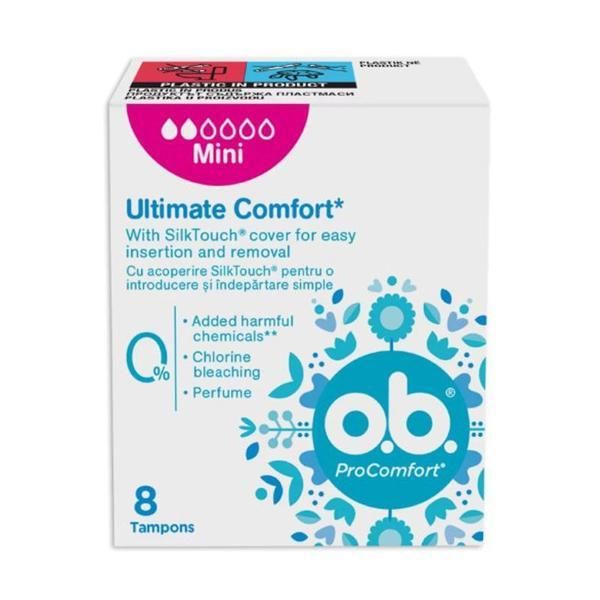 O.B. Тампони - O.B. ProComfort Mini, 8 бр