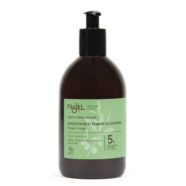 Najel Течен Aleppo сапун 5% масло от Бей Najel, 500 мл